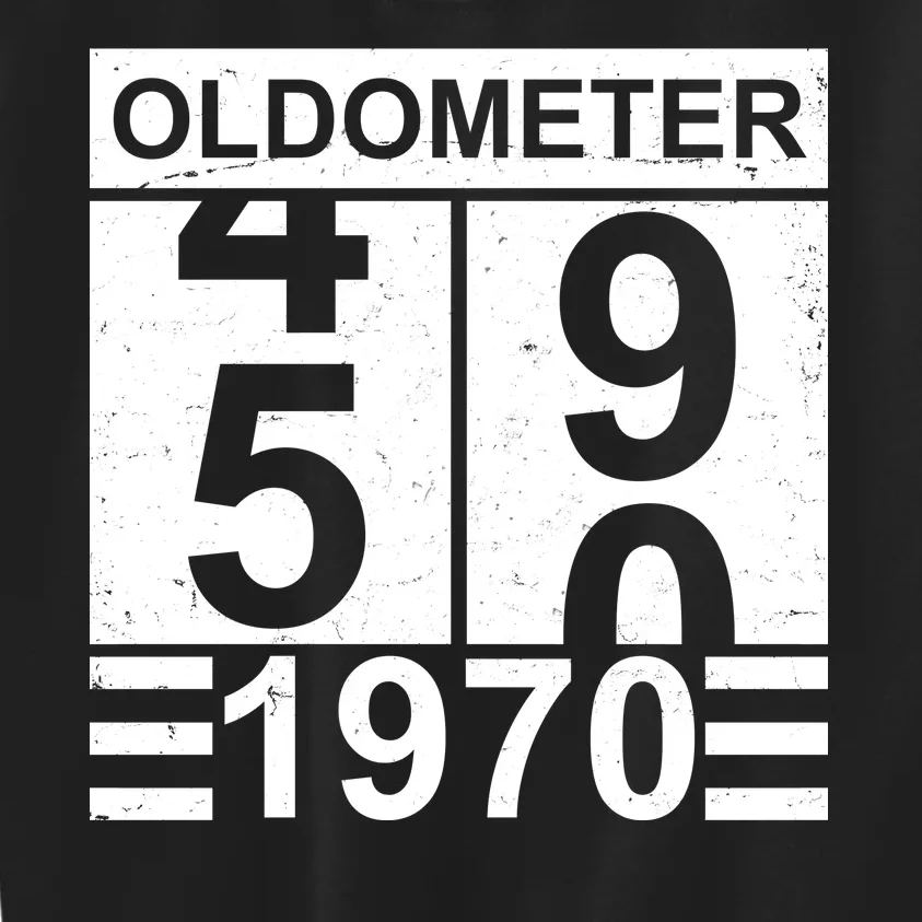 Vintage Oldometer 1970 50th Birthday Kids Sweatshirt