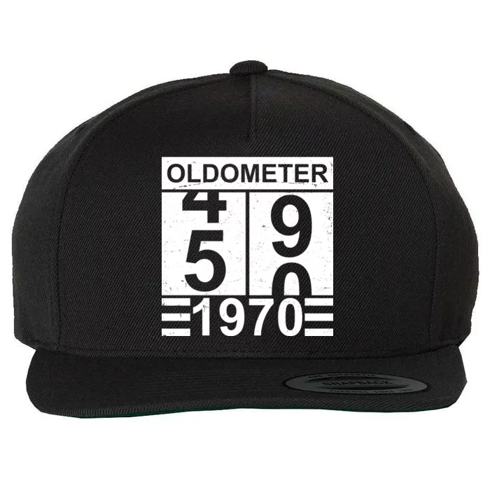 Vintage Oldometer 1970 50th Birthday Wool Snapback Cap