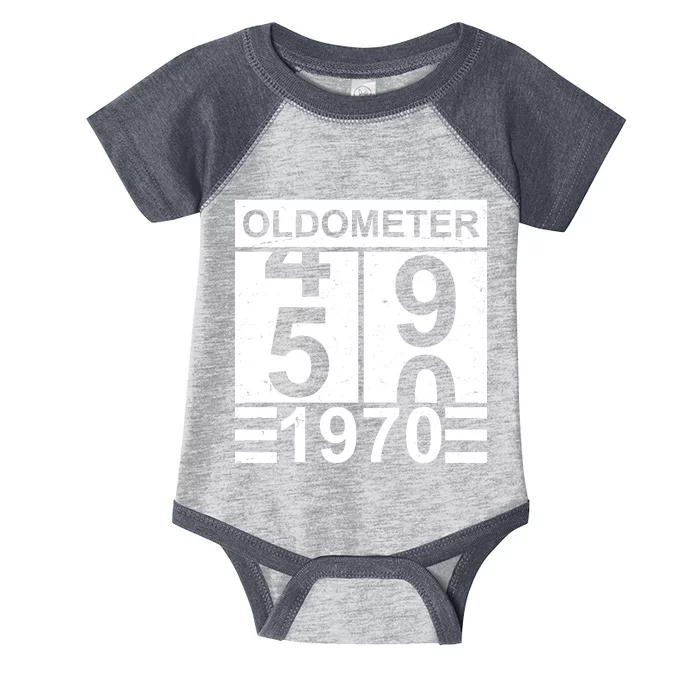 Vintage Oldometer 1970 50th Birthday Infant Baby Jersey Bodysuit