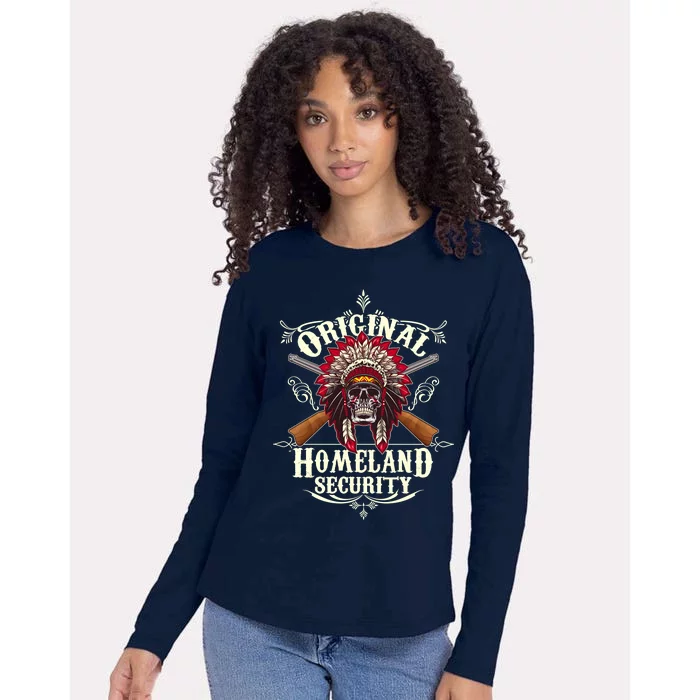 Vintage Original Homeland Security 2nd Amendment Womens Cotton Relaxed Long Sleeve T-Shirt