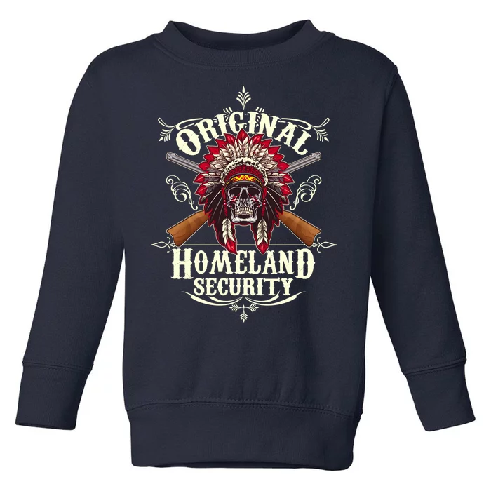 Vintage Original Homeland Security 2nd Amendment Toddler Sweatshirt