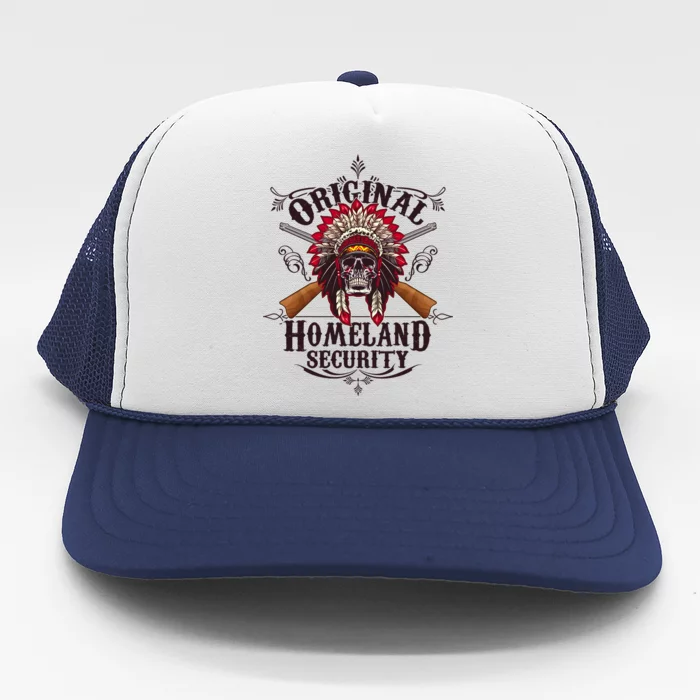 Vintage Original Homeland Security 2nd Amendment Trucker Hat