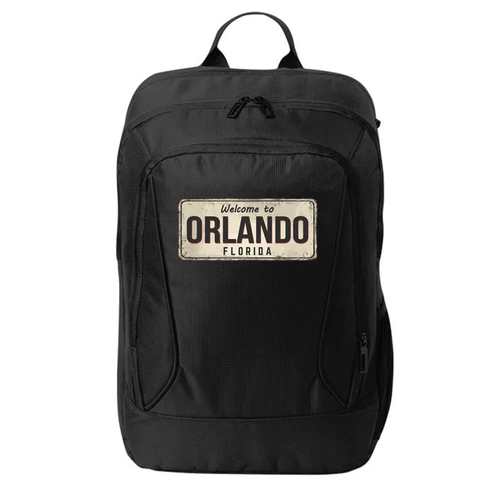 Vintage Orlando Metal Sign City Backpack