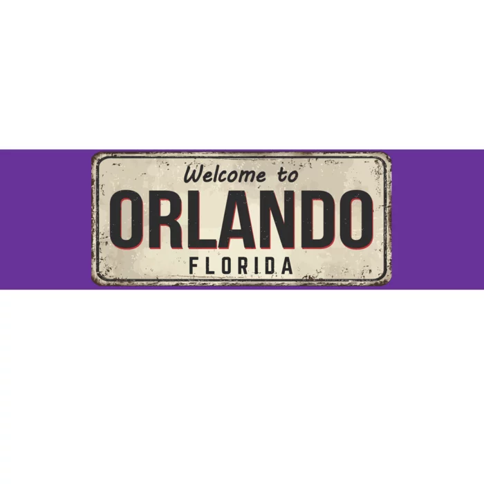 Vintage Orlando Metal Sign Bumper Sticker