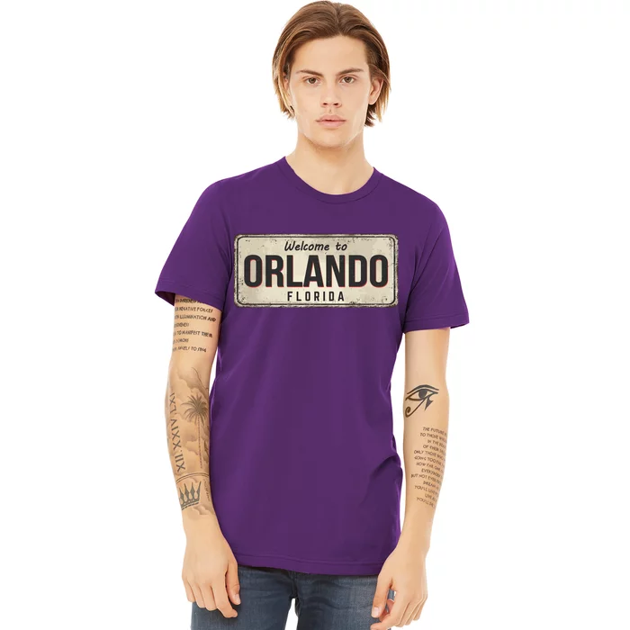 Vintage Orlando Metal Sign Premium T-Shirt