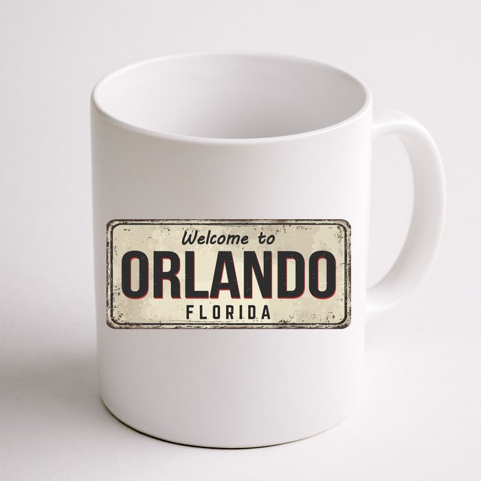 Vintage Orlando Metal Sign Front & Back Coffee Mug