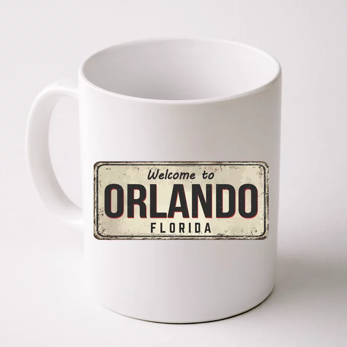 Vintage Orlando Metal Sign Front & Back Coffee Mug