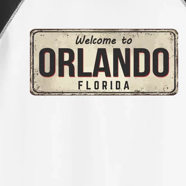 Vintage Orlando Metal Sign Toddler Fine Jersey T-Shirt