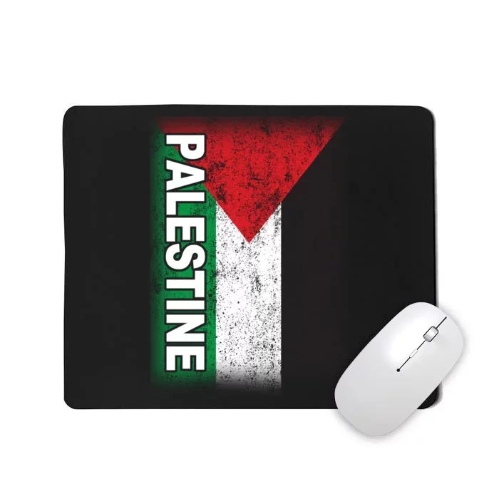 Vintage Palestine Flag Support Distressed Mousepad