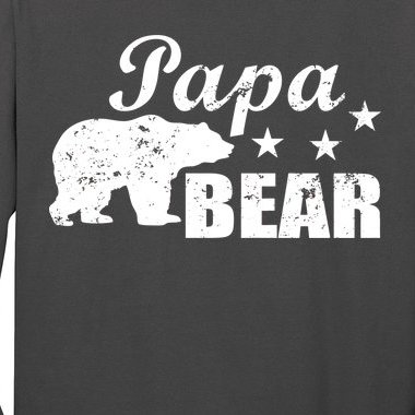 Vintage Papa Bear Long Sleeve Shirt
