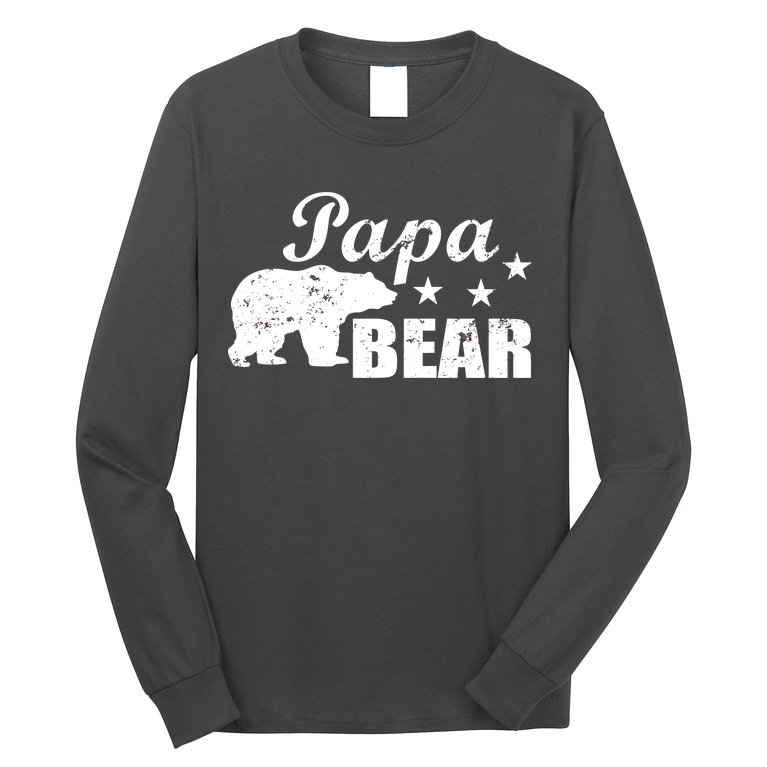 Vintage Papa Bear Long Sleeve Shirt