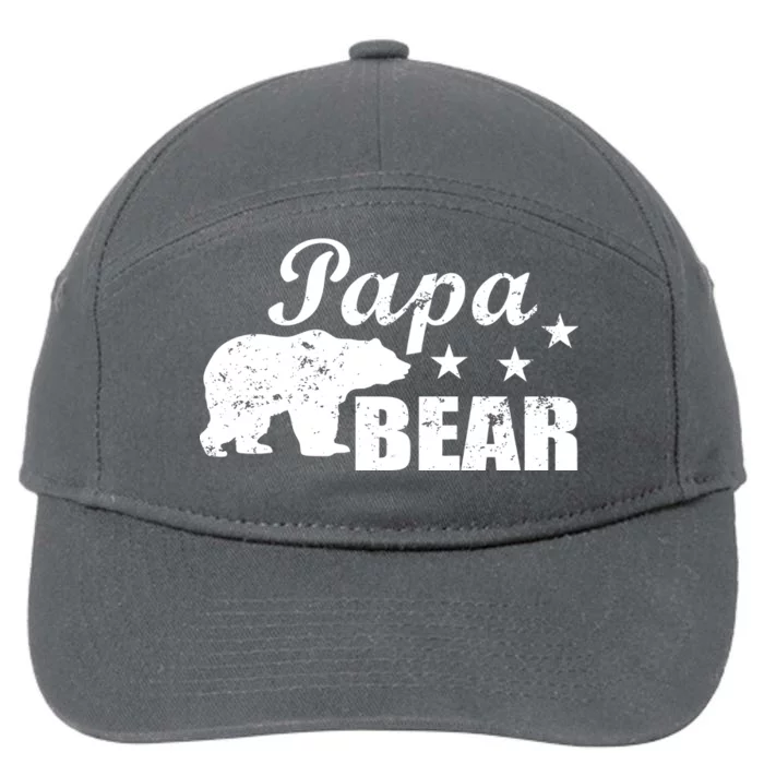 Vintage Papa Bear 7-Panel Snapback Hat