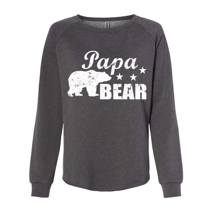 Vintage Papa Bear Womens California Wash Sweatshirt