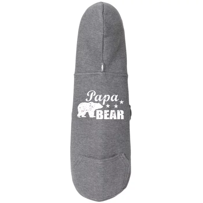 Vintage Papa Bear Doggie 3-End Fleece Hoodie