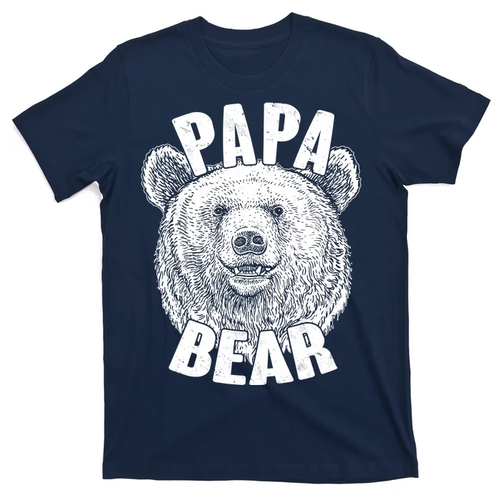 Vintage Papa Bear Father T-Shirt