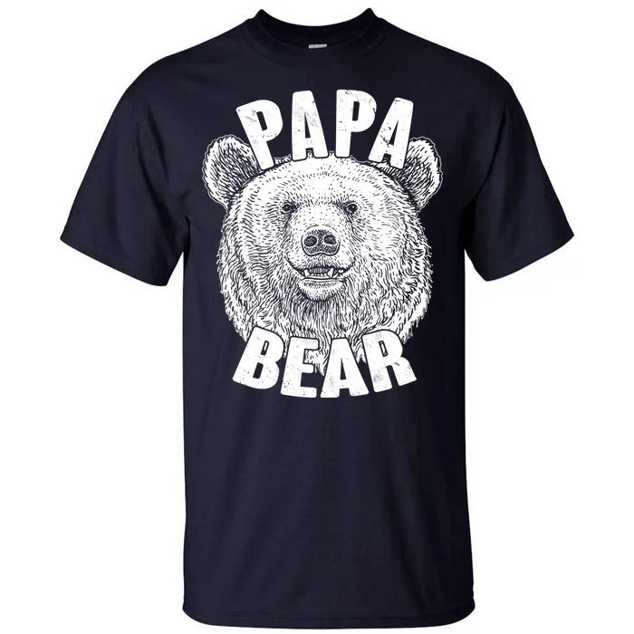 Vintage Papa Bear Father Tall T-Shirt