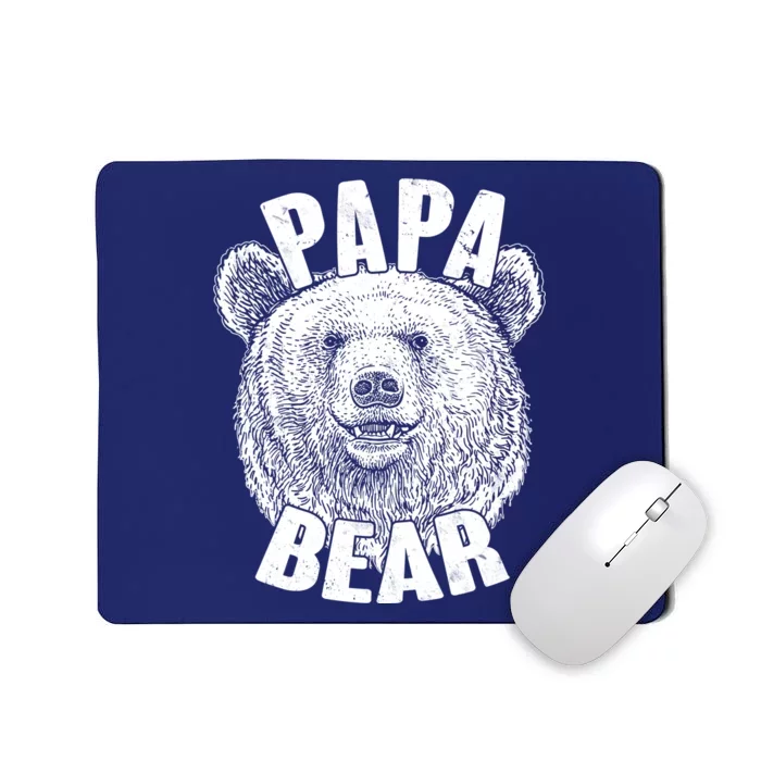 Vintage Papa Bear Father Mousepad