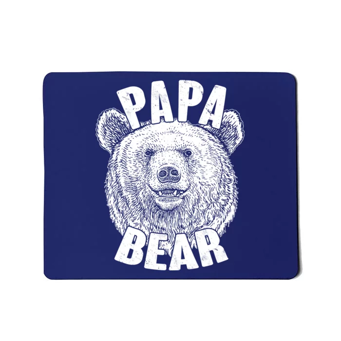 Vintage Papa Bear Father Mousepad