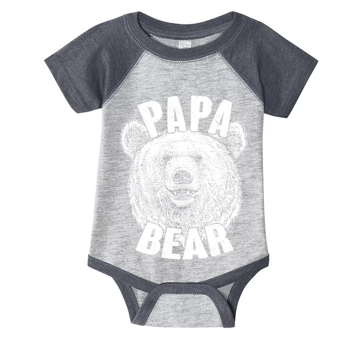 Vintage Papa Bear Father Infant Baby Jersey Bodysuit