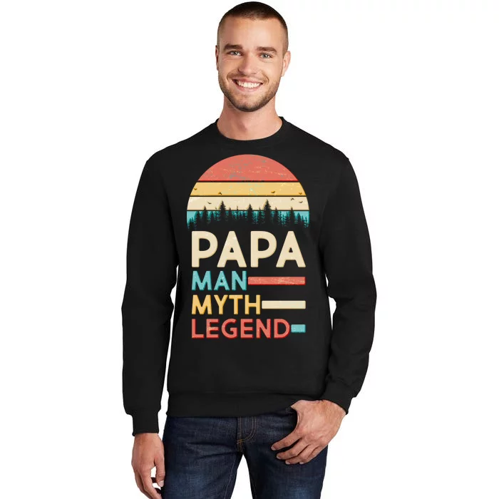 Vintage Papa The Man Myth Legend Sweatshirt