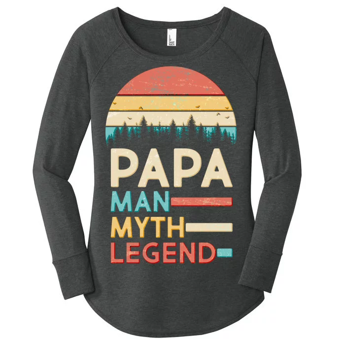 Vintage Papa The Man Myth Legend Women's Perfect Tri Tunic Long Sleeve Shirt