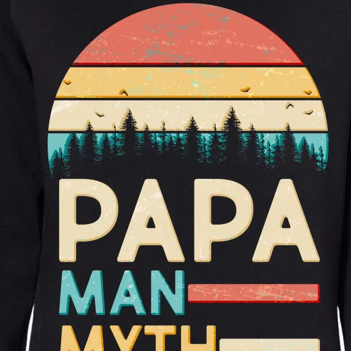 Vintage Papa The Man Myth Legend Womens California Wash Sweatshirt