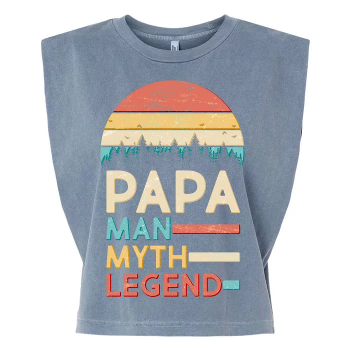 Vintage Papa The Man Myth Legend Garment-Dyed Women's Muscle Tee