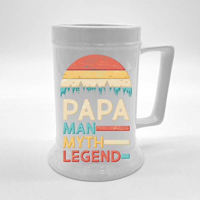 Vintage Papa The Man Myth Legend Front & Back Beer Stein