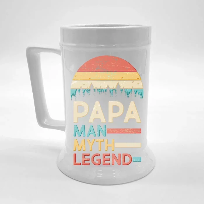 Vintage Papa The Man Myth Legend Front & Back Beer Stein