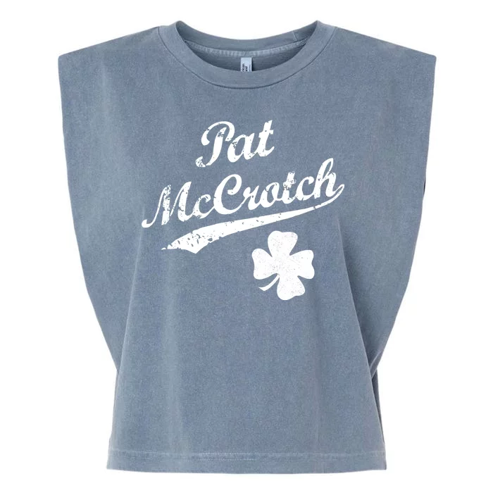 Vintage Pat McCrotch St. Patricks Day Shamrock Garment-Dyed Women's Muscle Tee