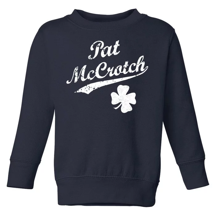 Vintage Pat McCrotch St. Patricks Day Shamrock Toddler Sweatshirt