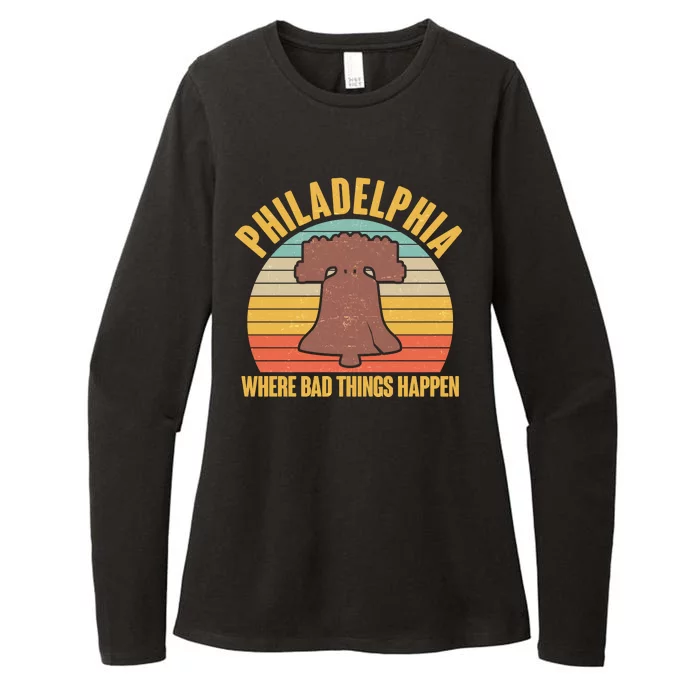 Vintage Philadelphia Where Bad Things Happen Womens CVC Long Sleeve Shirt