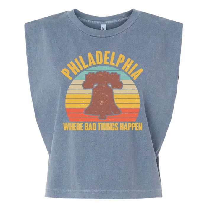 Vintage Philadelphia Where Bad Things Happen Garment-Dyed Women's Muscle Tee