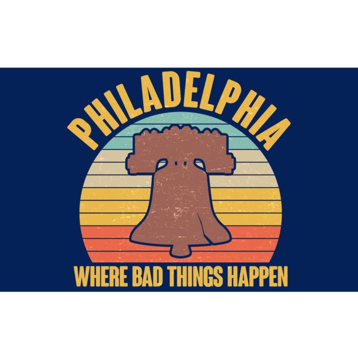 Vintage Philadelphia Where Bad Things Happen Bumper Sticker