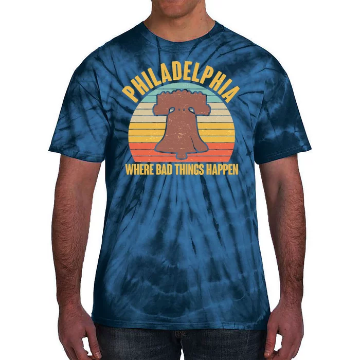 Vintage Philadelphia Where Bad Things Happen Tie-Dye T-Shirt