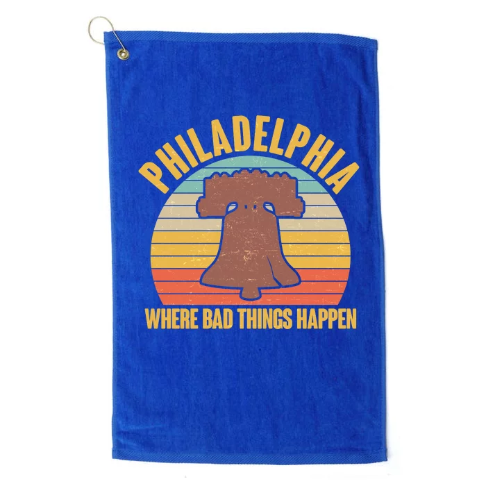 Vintage Philadelphia Where Bad Things Happen Platinum Collection Golf Towel