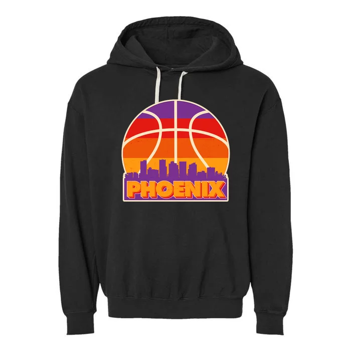 Vintage Phoenix Basketball Skyline Logo Garment-Dyed Fleece Hoodie