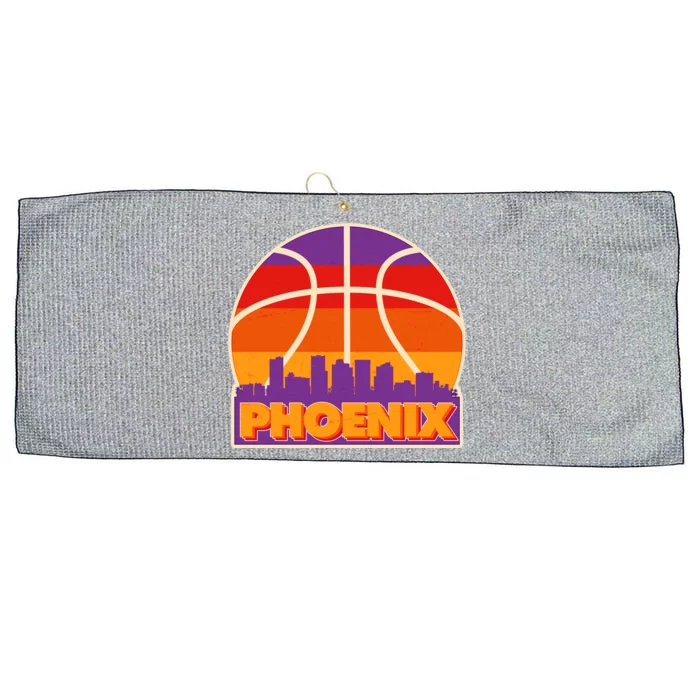 Vintage Phoenix Basketball Skyline Logo Large Microfiber Waffle Golf Towel