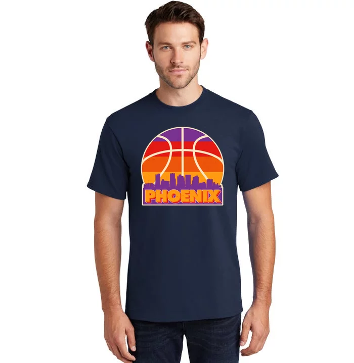 Vintage Phoenix Basketball Skyline Logo Tall T-Shirt