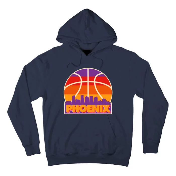 Vintage Phoenix Basketball Skyline Logo Tall Hoodie