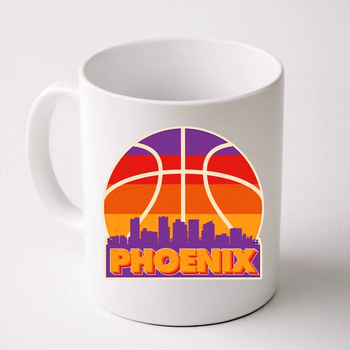 Vintage Phoenix Basketball Skyline Logo Front & Back Coffee Mug