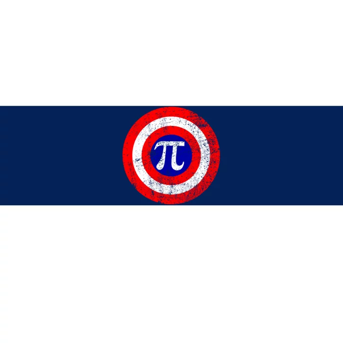 Vintage Pi Day America Superhero Crest March 14th Bumper Sticker