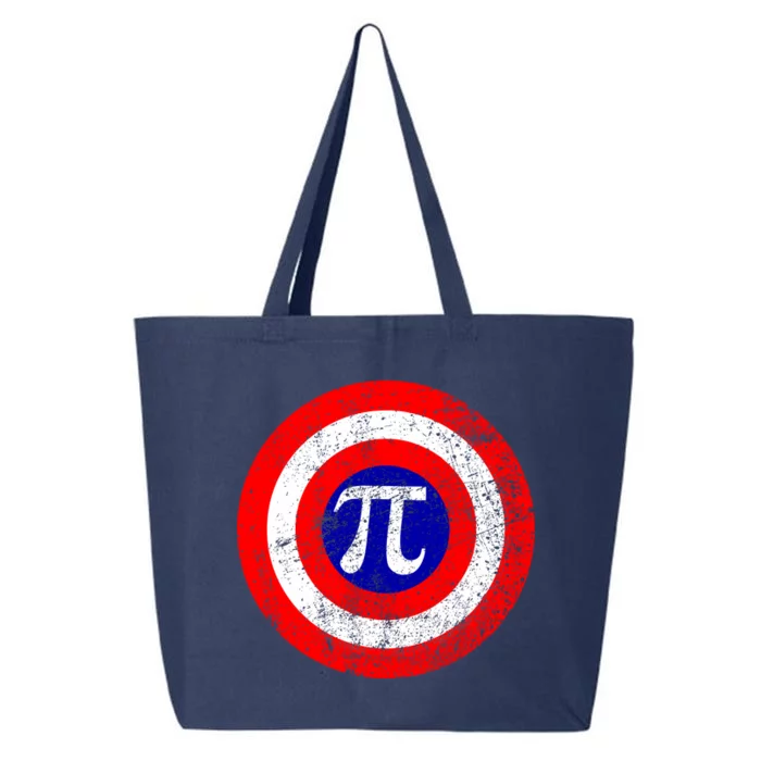 Vintage Pi Day America Superhero Crest March 14th 25L Jumbo Tote