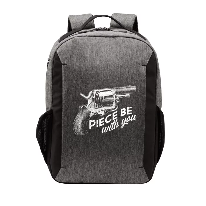 Vintage Piece Be With You Gun Pistol Vector Backpack