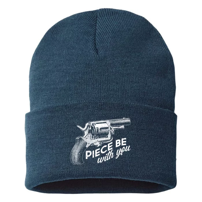 Vintage Piece Be With You Gun Pistol Sustainable Knit Beanie