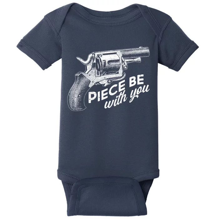 Vintage Piece Be With You Gun Pistol Baby Bodysuit