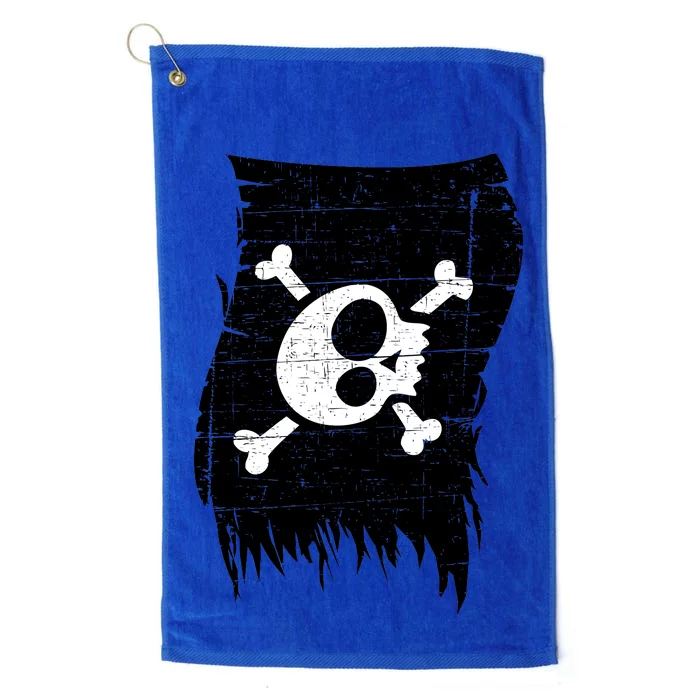 Vintage Pirate Skull Upside Down Flag Platinum Collection Golf Towel