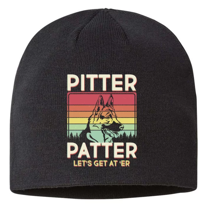 Vintage Pitter Patter Let's Get At 'Er German Shepard 8 1/2in Sustainable Knit Beanie