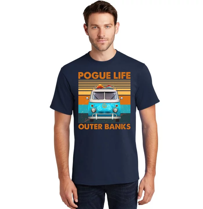 Vintage Pogue Life Outer Banks Surf Bus Tall T-Shirt