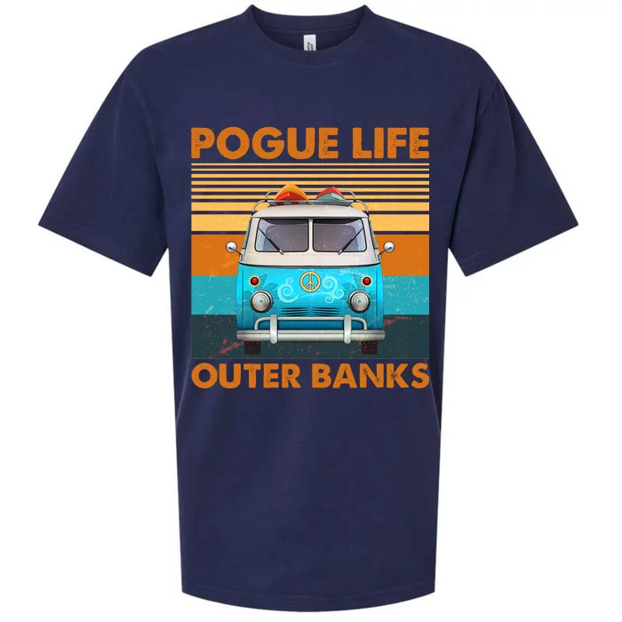 Vintage Pogue Life Outer Banks Surf Bus Sueded Cloud Jersey T-Shirt